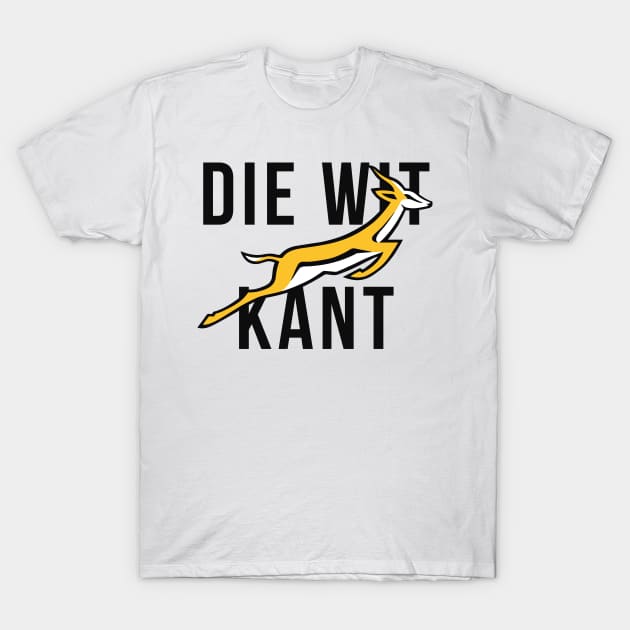 Die Wit Kant Springboks Springboks T Shirt TeePublic